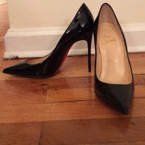 New black patent leather Christian Louboutins